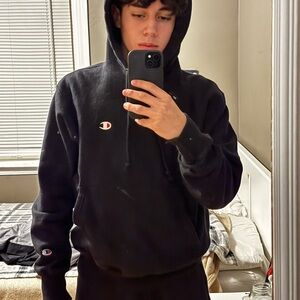 Champion Black Hoodie